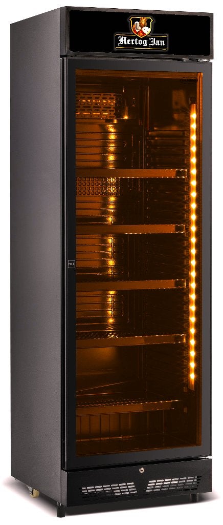 Hertog Jan Bier glasdeur CombiSteel koelkast €565,- incl, Witgoed en Apparatuur, Koelkasten en IJskasten, Nieuw, Zonder vriesvak