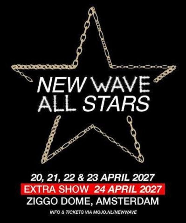 2x New Wave Tickets - Vak 109 Rij 1 (Vooraan!), Tickets en Kaartjes, Twee personen, April