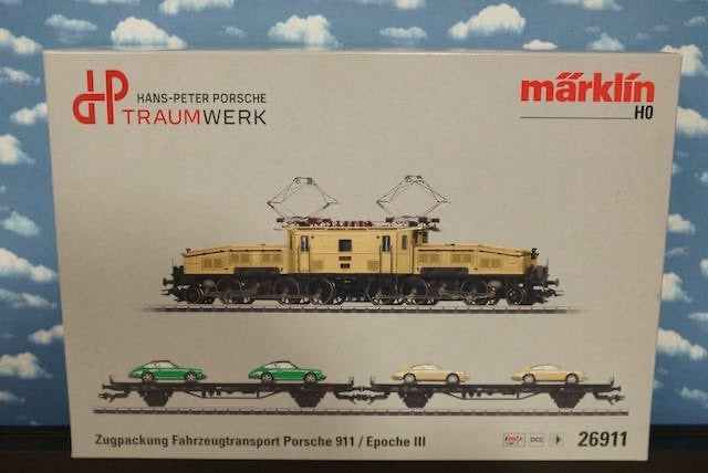 Märklin H0 26911 Zugpackung Porsche 911 Krokodil 6/8 SBB mfx, Wisselstroom, Ophalen of Verzenden, Märklin, Nieuw