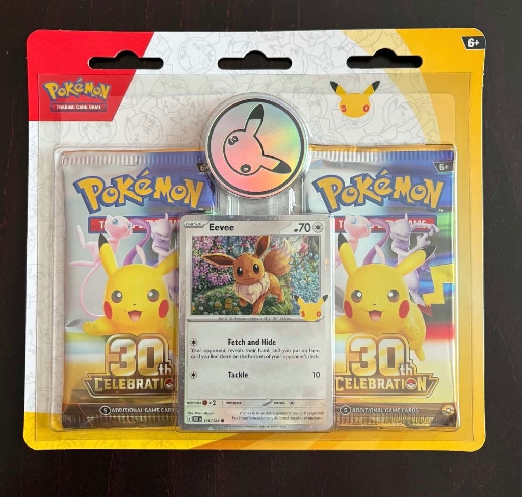 Eevee 2 pack blister 30th Celebration pokemon, Ophalen of Verzenden, Nieuw, Overige typen