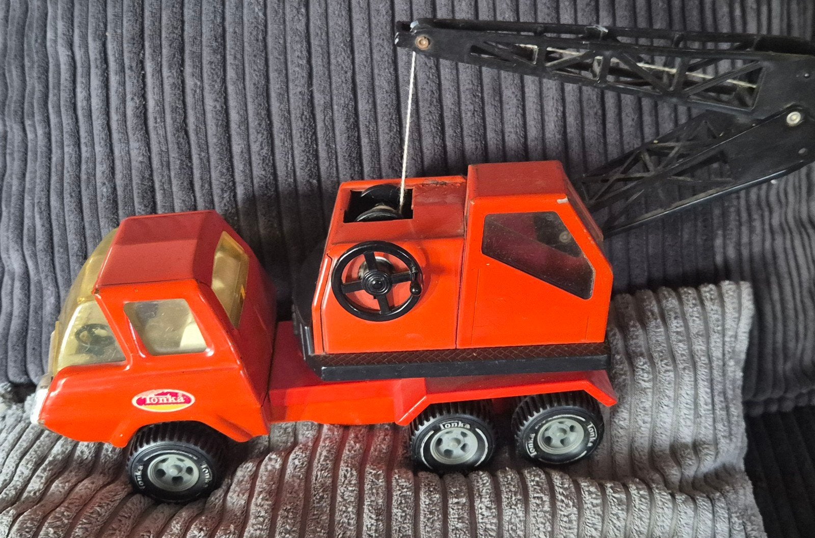 Vintage Tonka kraanwagen - Speelgoed, Kinderen en Baby's, Speelgoed | Speelgoedvoertuigen, Ophalen of Verzenden, Gebruikt
