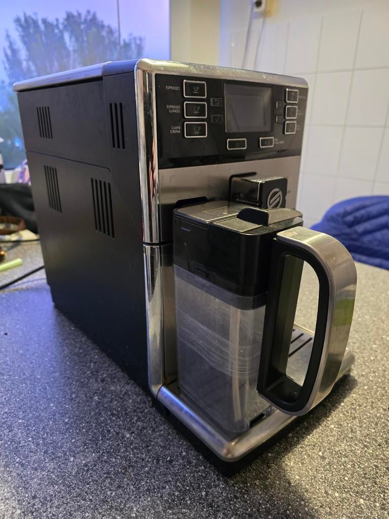 Saeco Pico Baristo met melkkan - Foutmelding filter, Ophalen, Afneembaar waterreservoir, Espresso apparaat, Koffiebonen