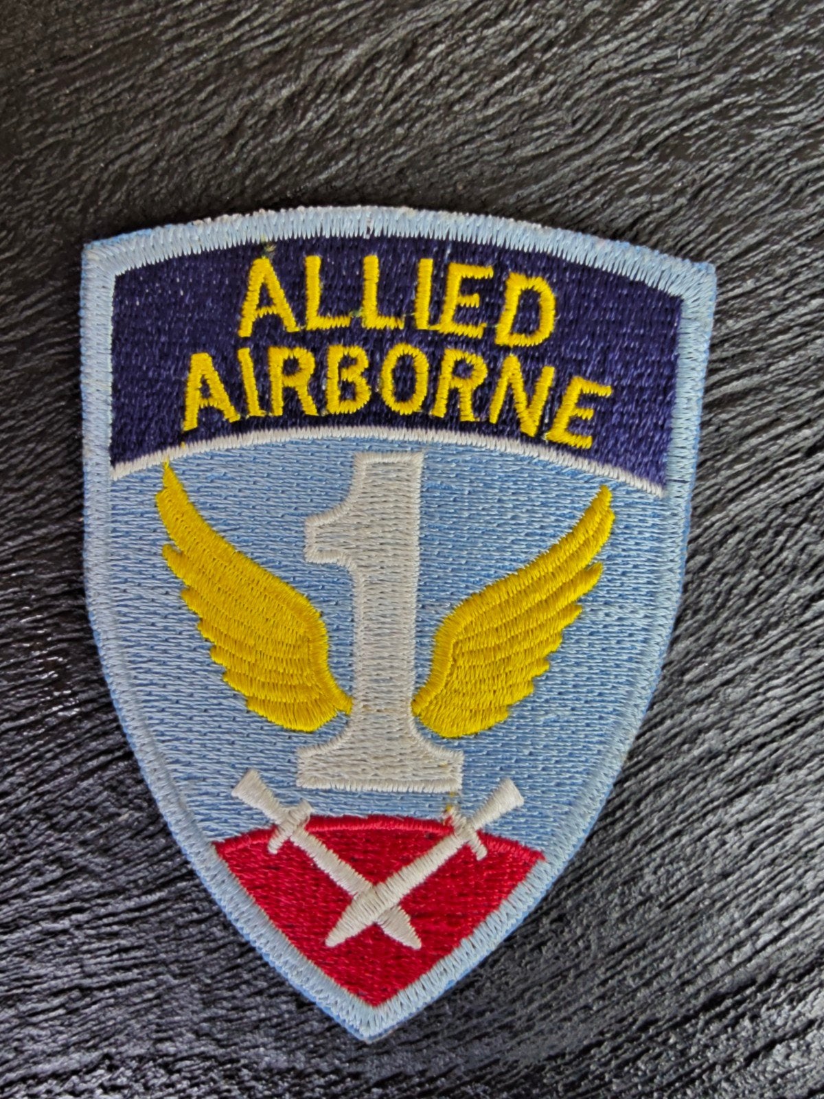 First Allied Airborne patch., Verzamelen, Ophalen of Verzenden, Landmacht, Amerika, Embleem of Badge