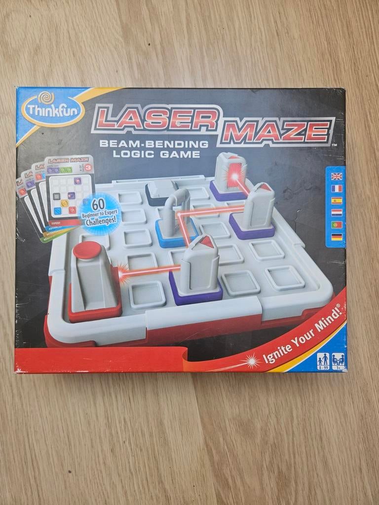 Thinkfun Laser Maze logisch spel - mag weg voor weinig, Ophalen of Verzenden, Minder dan 500 stukjes, Zo goed als nieuw, Overige typen