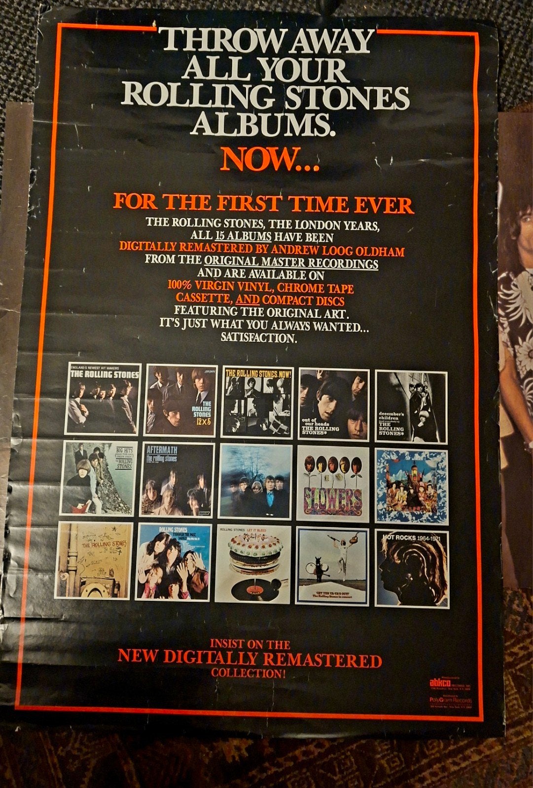 Rolling Stones 'The London Years Remastered Collectie Poster, Rock, Gebruikt, Ophalen of Verzenden, Verzamelalbum
