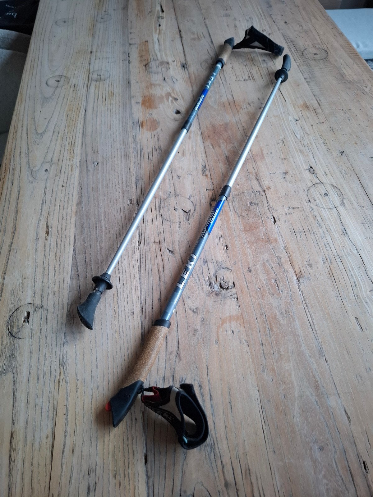 leki supreme titanium wandelstok hiken nordic walking, Ophalen of Verzenden, Verstelbaar