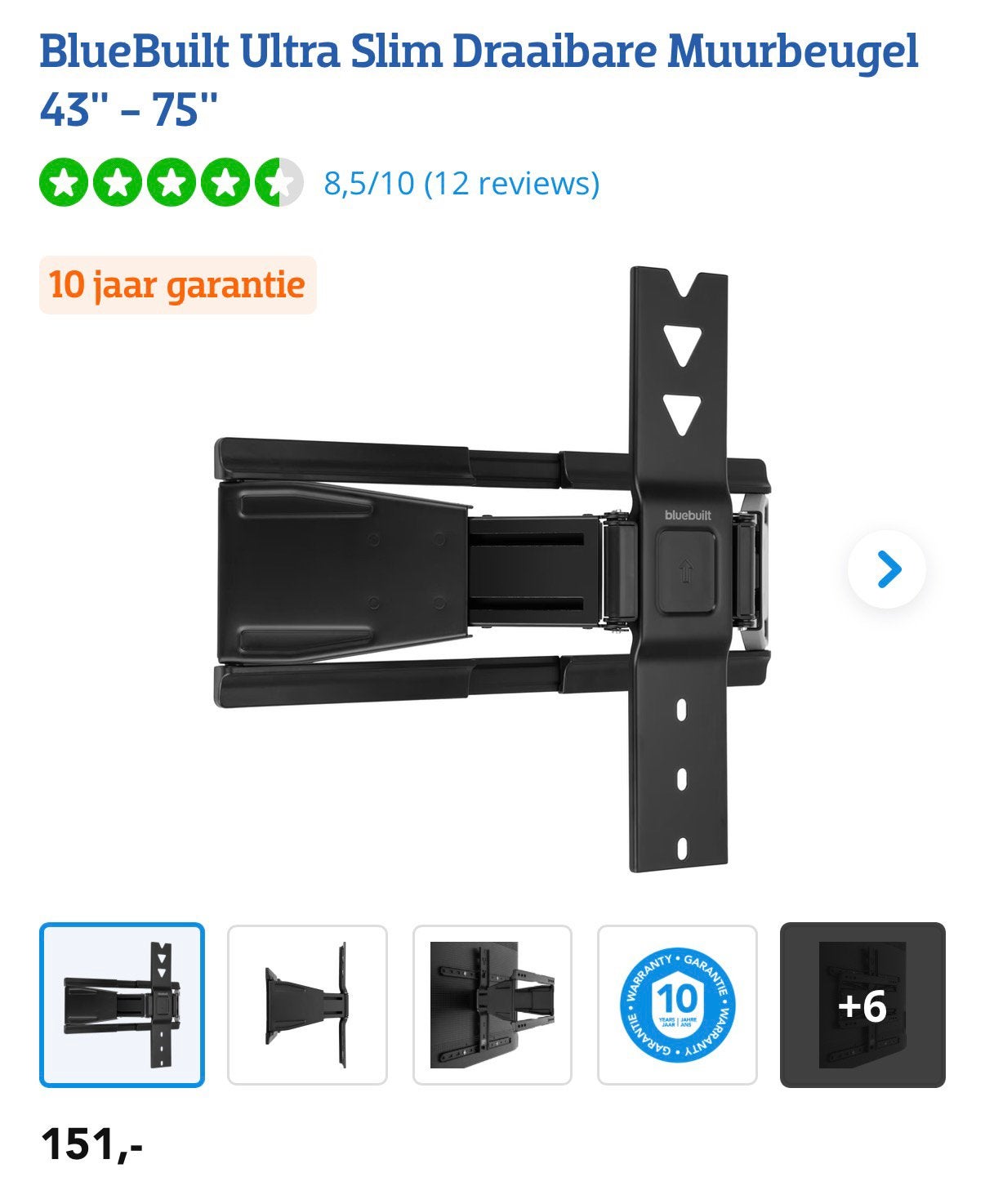 TV beugel nieuw in de verpakking., Audio, Tv en Foto, Televisie-accessoires, Ophalen of Verzenden, Nieuw