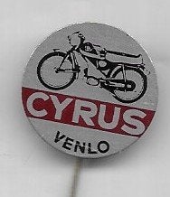CYRUS MOTOR VENLO SPELD, Verzamelen, Speldjes, Pins en Buttons, Ophalen of Verzenden, Gebruikt, Merk, Speldje of Pin