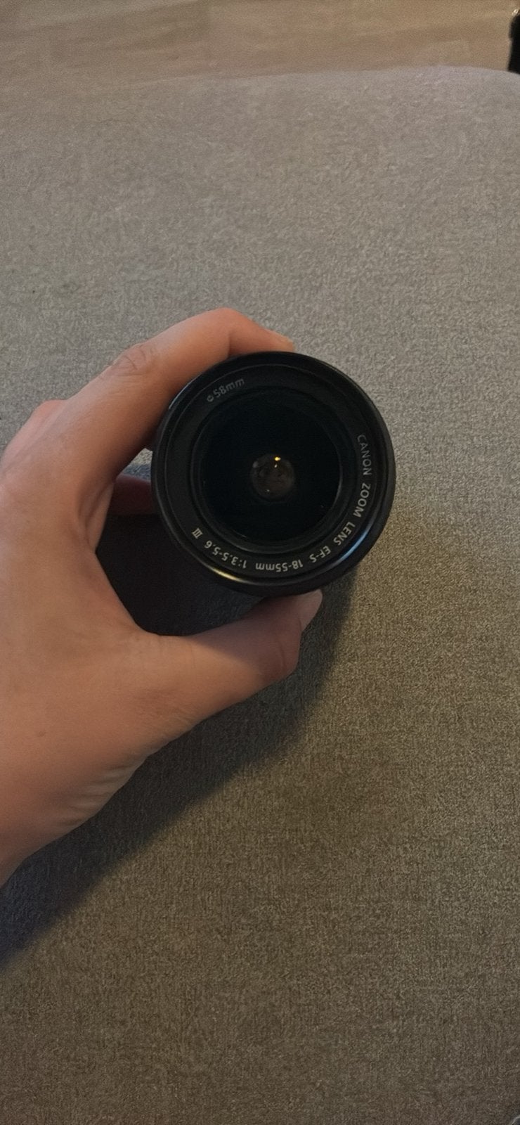 Canon lens efs 18-455 mm, Ophalen, Zo goed als nieuw, Canon, Geen optische zoom