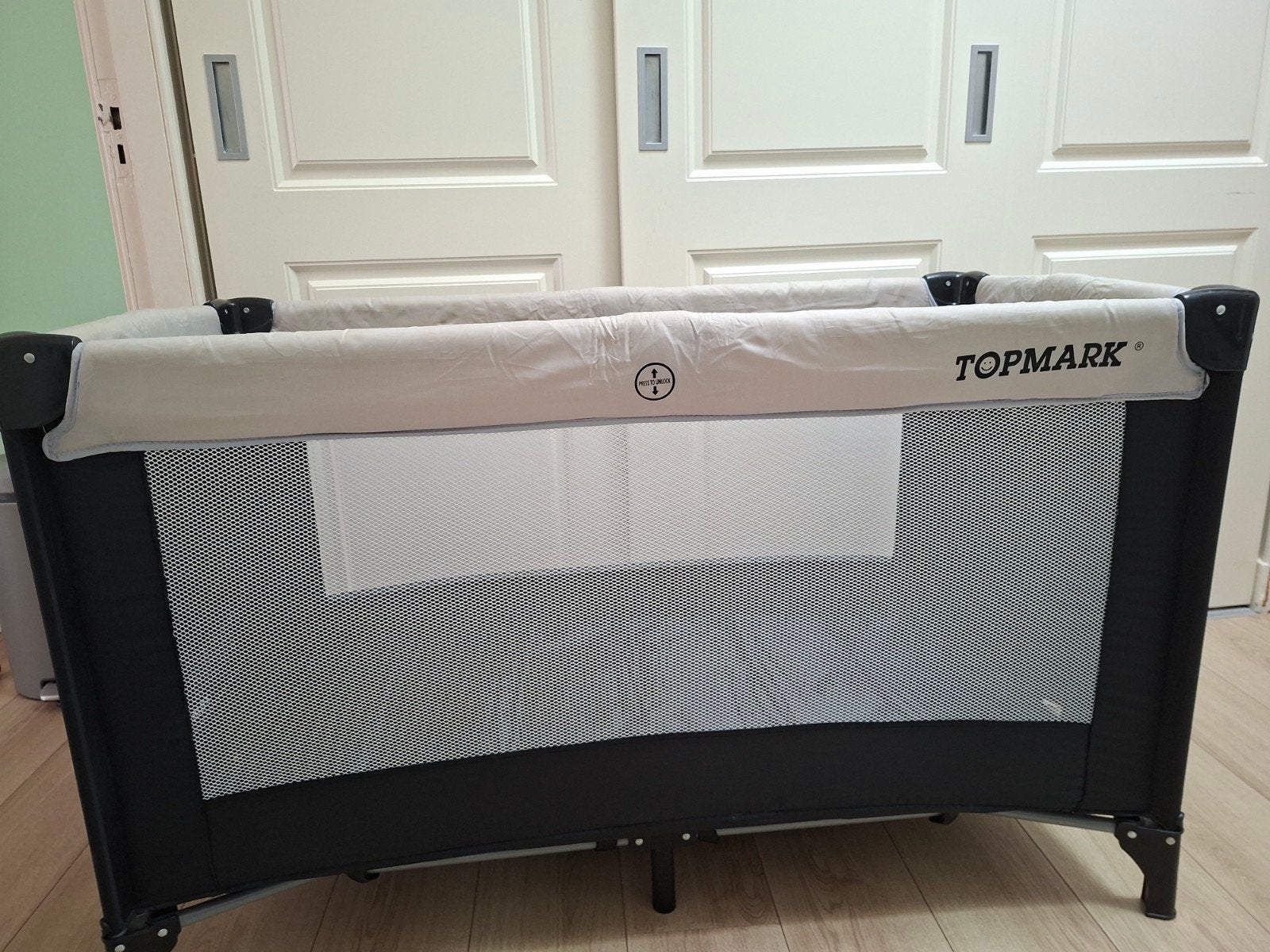 Topmark campingbed, Ophalen, Reisbedje