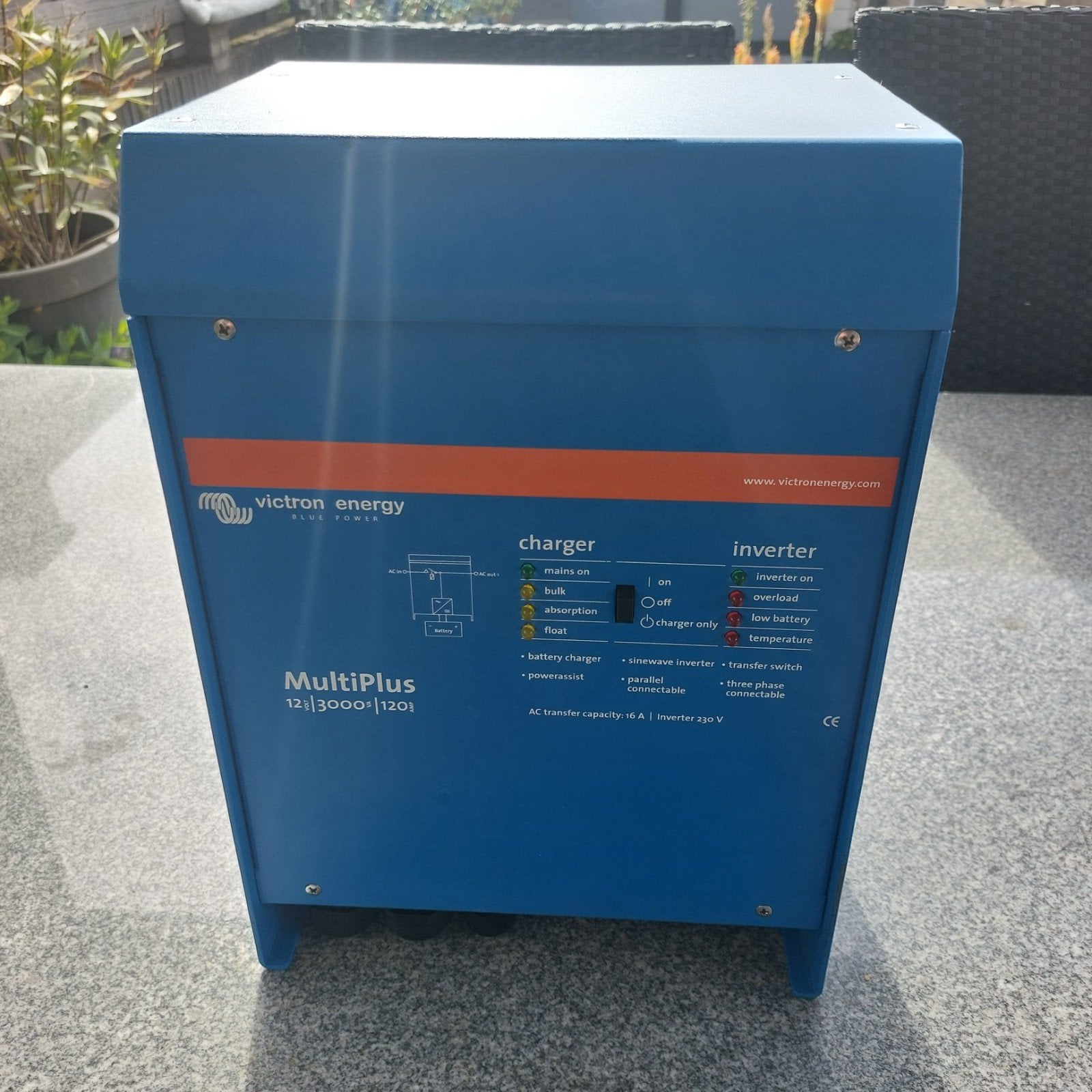 Victron Multiplus 12 volt 3000VA, Ophalen, Gebruikt