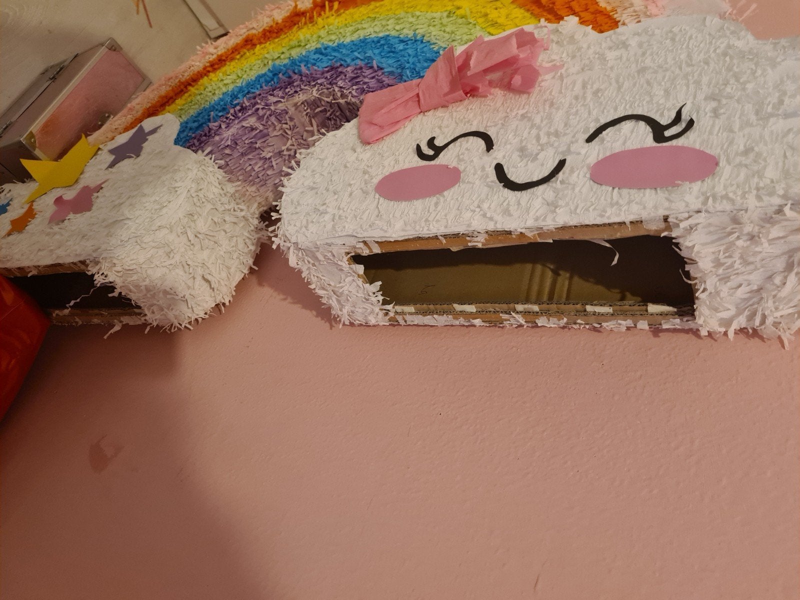 Pinata  pastel regenboog, Hobby en Vrije tijd, Feestartikelen, Ophalen, Gebruikt, Overige typen, Fantasy