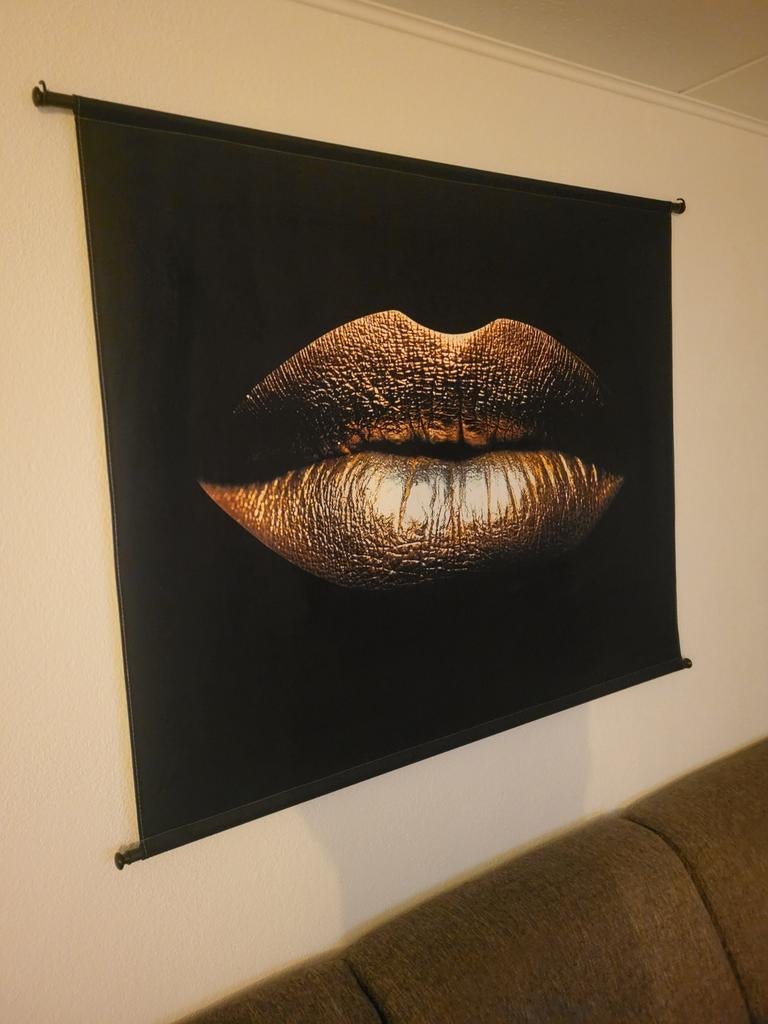 Mooie wanddecoratie, zwart met goud., Ophalen of Verzenden