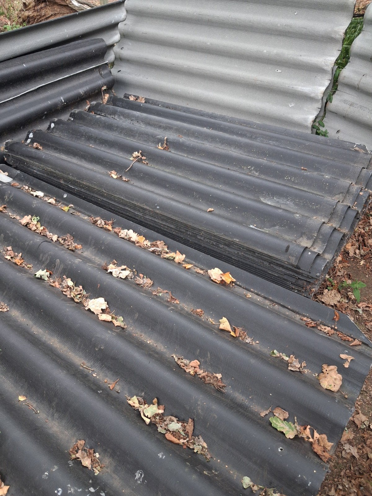 golfplaten asbestvrij, Ophalen, Zwart, 15 m² of meer, Golfplaat