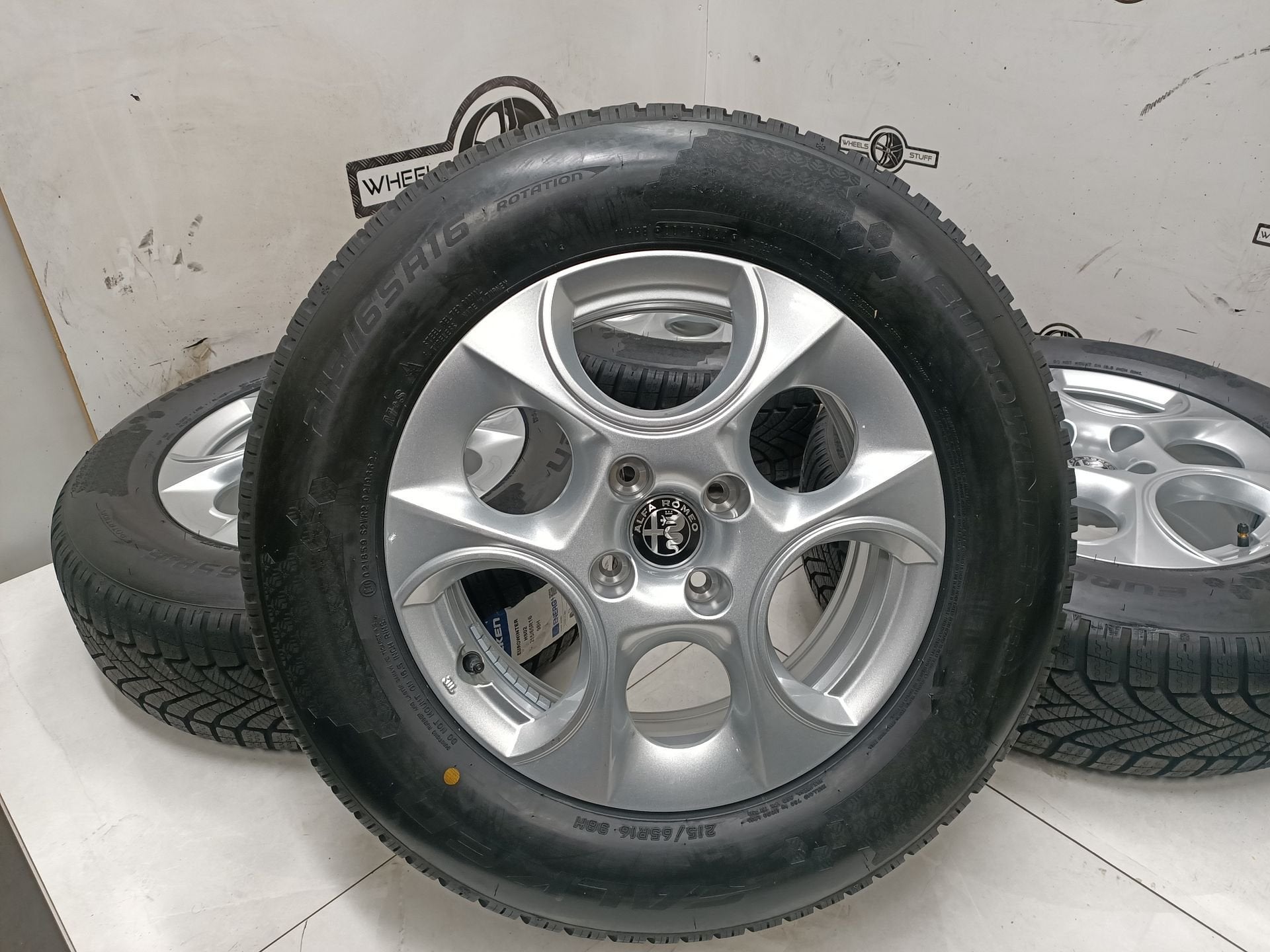 New Alfa Romeo Junior velgen 16"inch winterbanden 4x108, 215 mm, -, Banden en Velgen, Nieuw