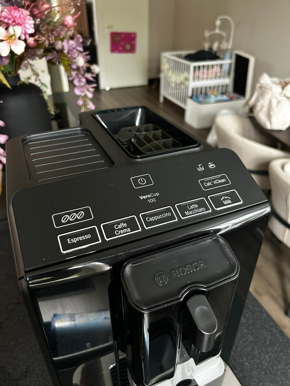 Bosch verocup 100, Ophalen, Koffiemachine, Koffiebonen, Zo goed als nieuw