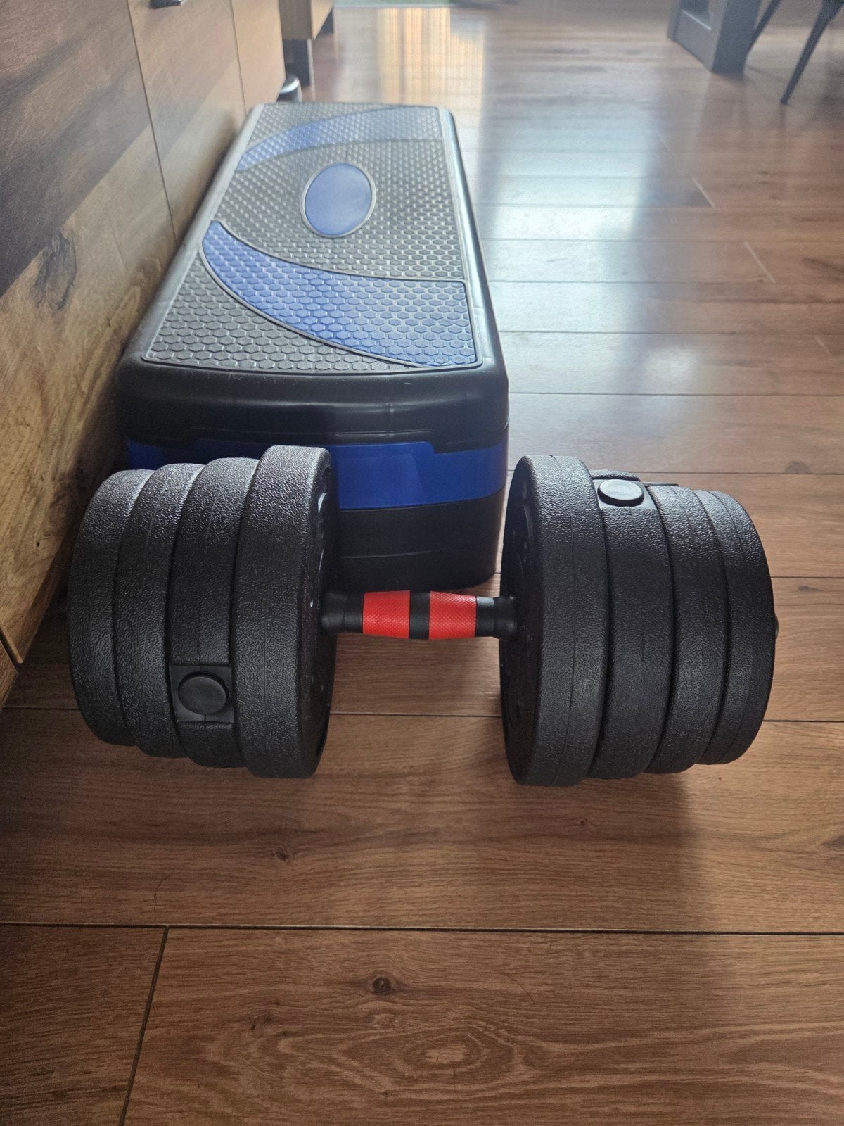 Halterset en Stepbank voor Thuis Fitness, Ophalen