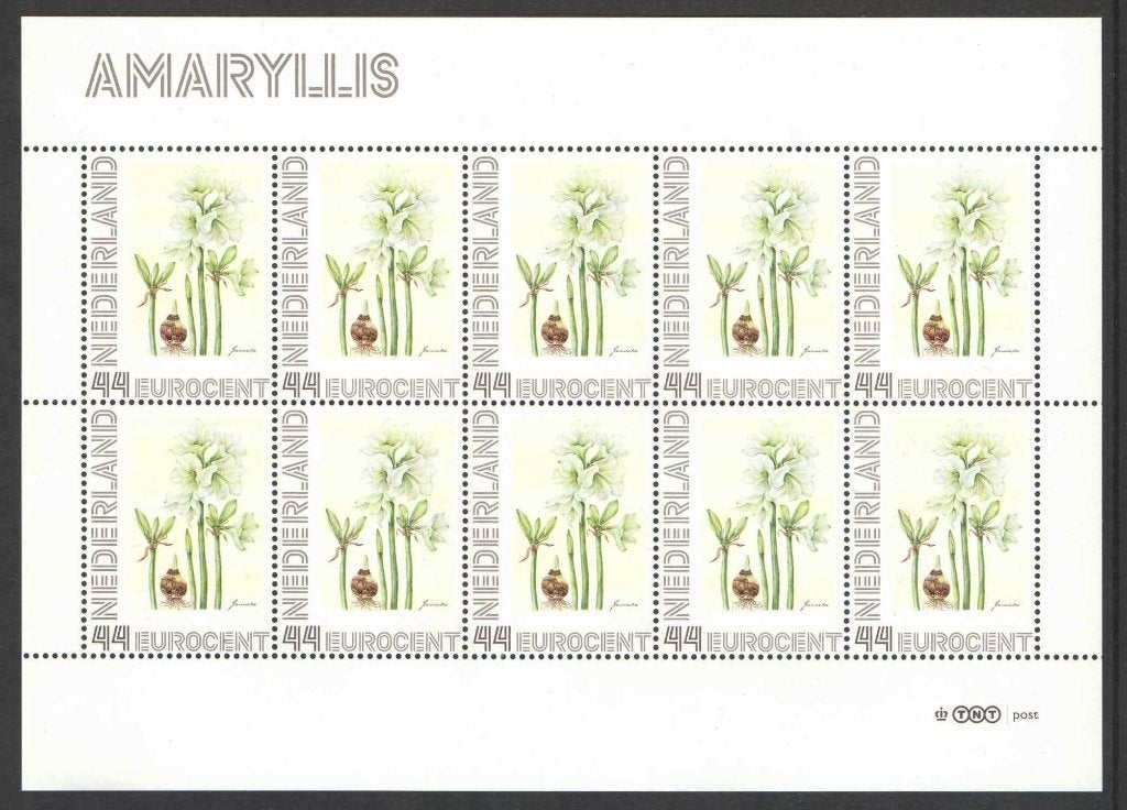 Bloemenpracht op postzegels: Amaryllis (1), Ophalen of Verzenden, Na 1940, Postfris