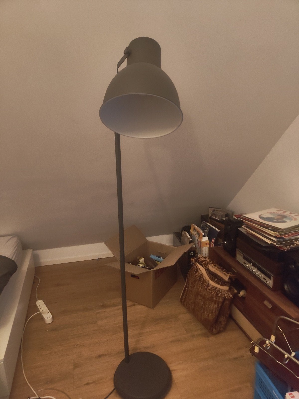 IKEA Lersta Vloerlamp - Grijs, Huis en Inrichting, Lampen | Vloerlampen, Gebruikt, Metaal, Modern, 150 tot 200 cm