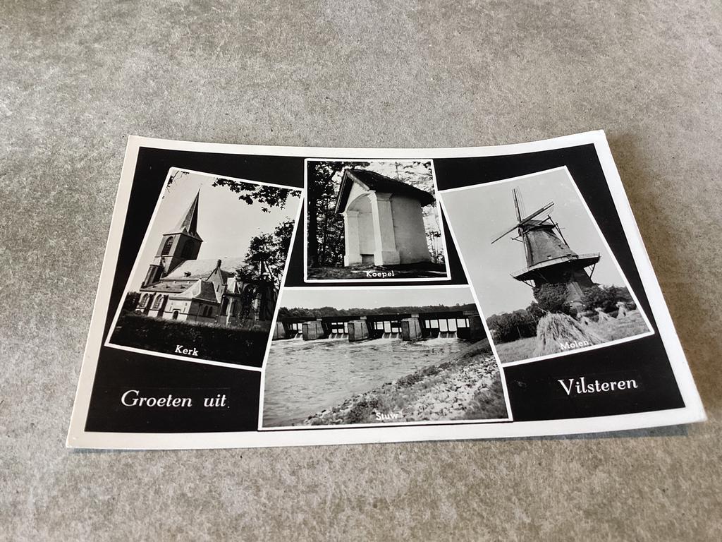 Vilsteren.    Kerk - Koepel - Stuw - Molen, Ophalen of Verzenden