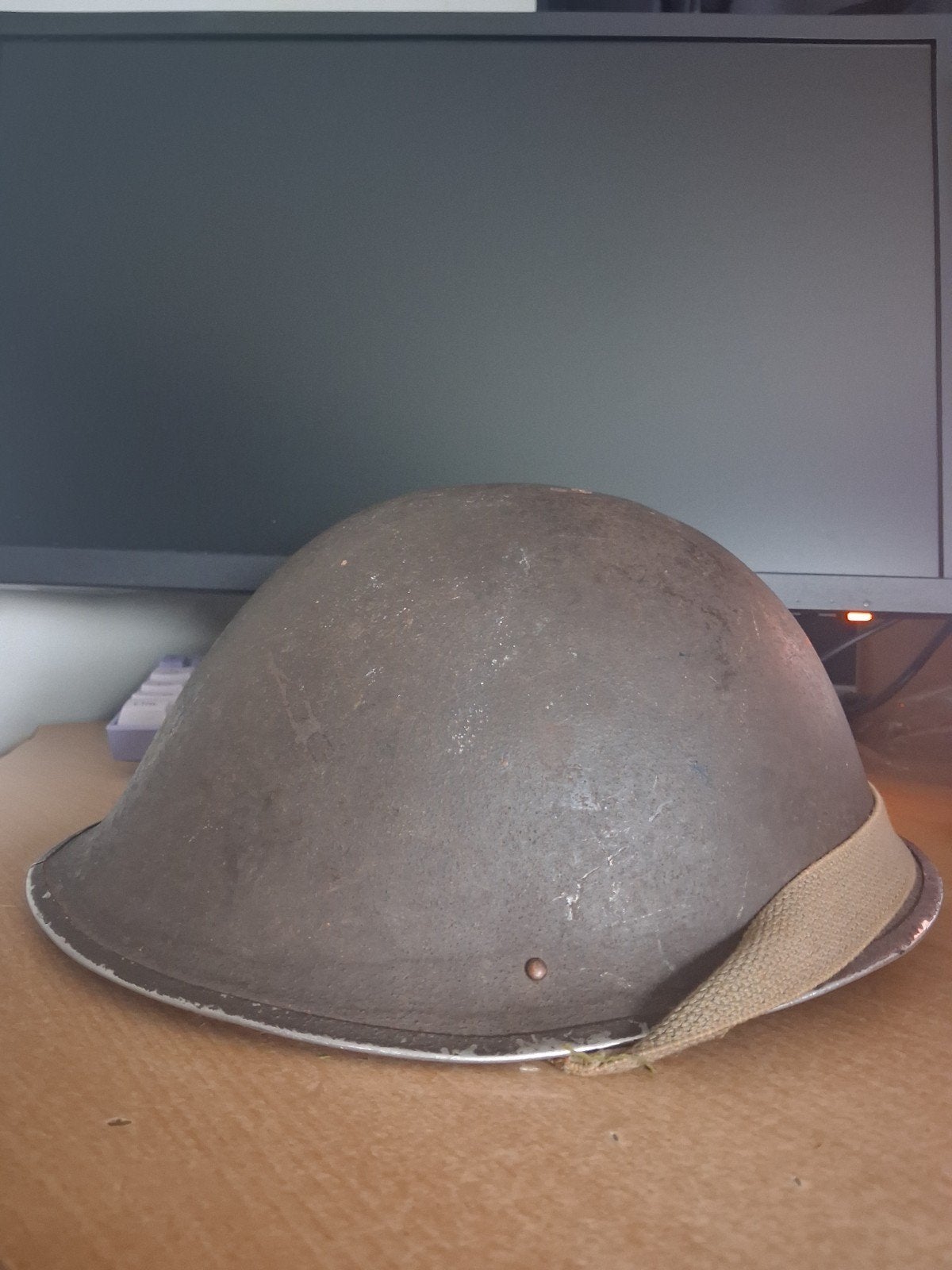 MK4 Turtle Helm met Liner wo2 uit 1945, Ophalen, Landmacht, Engeland, Helm of Baret