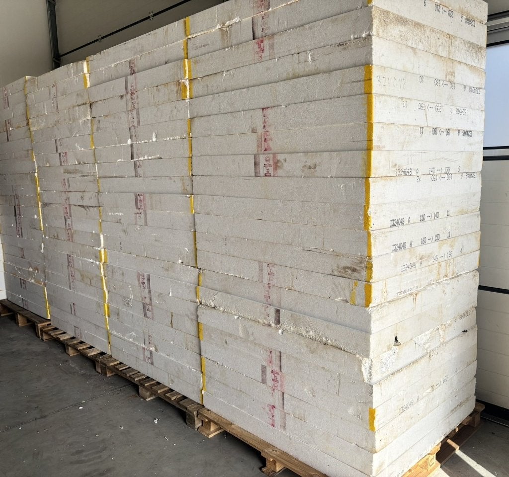 Ca. 500 m² EPS isolatieplaten van 100 mm | 120x100 cm, Dakisolatie, Gebruikt, EPS, Geëxpandeerd polystyreen
