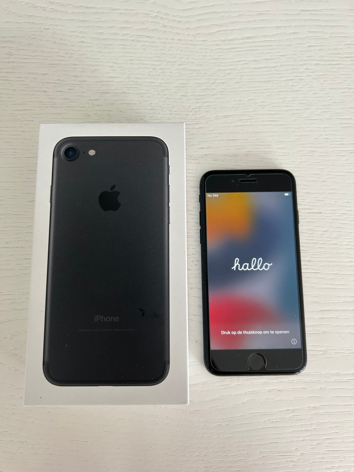 APPLE iPhone 7 128GB zwart, Telecommunicatie, Mobiele telefoons | Apple iPhone, 83 %, Zwart, Ophalen of Verzenden, Zonder simlock