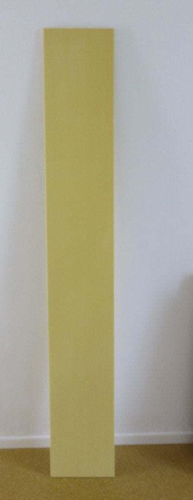 Gele houten plank als boekenplank wandplank 2m, Ophalen