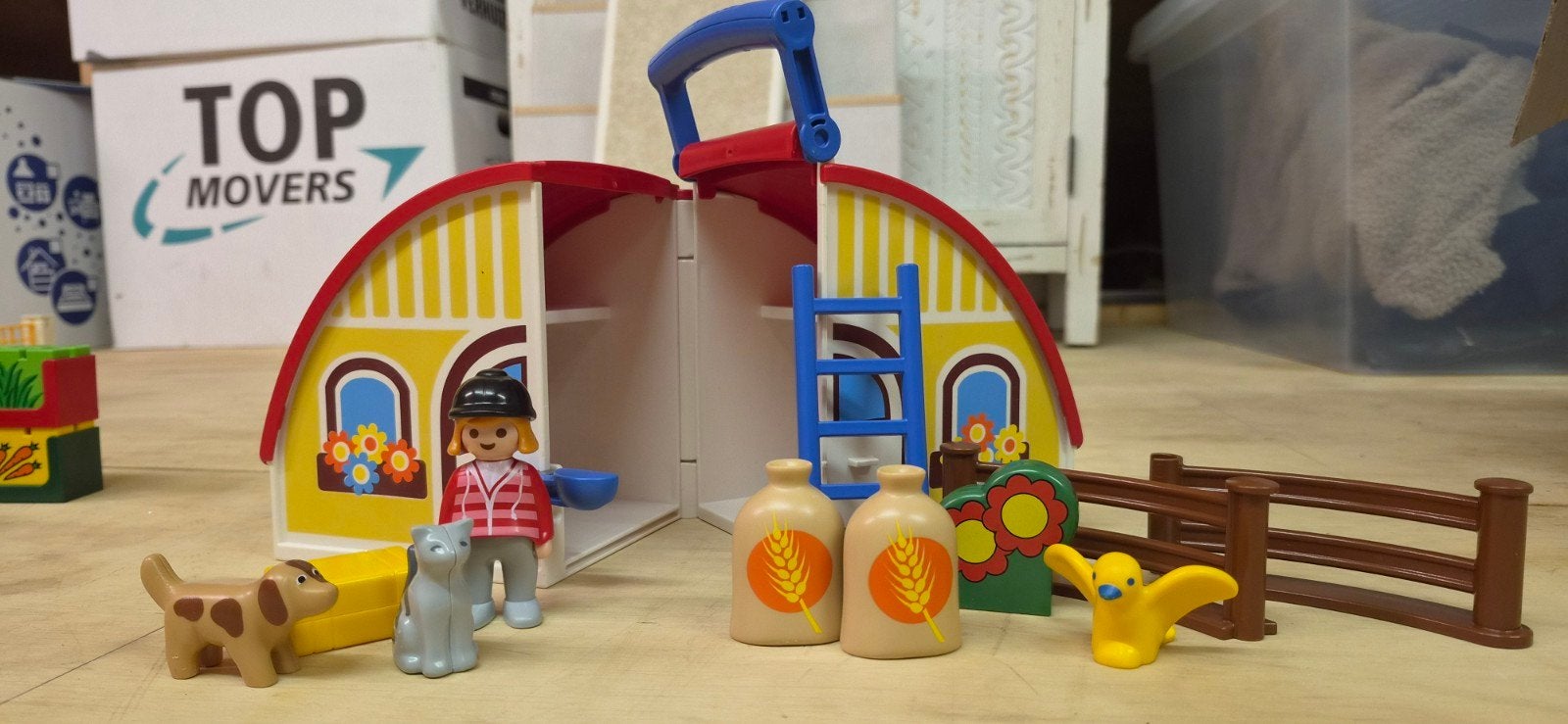 Playmobil Boerderij met Dieren en Figuur, Ophalen of Verzenden, Gebruikt, Jongen of Meisje