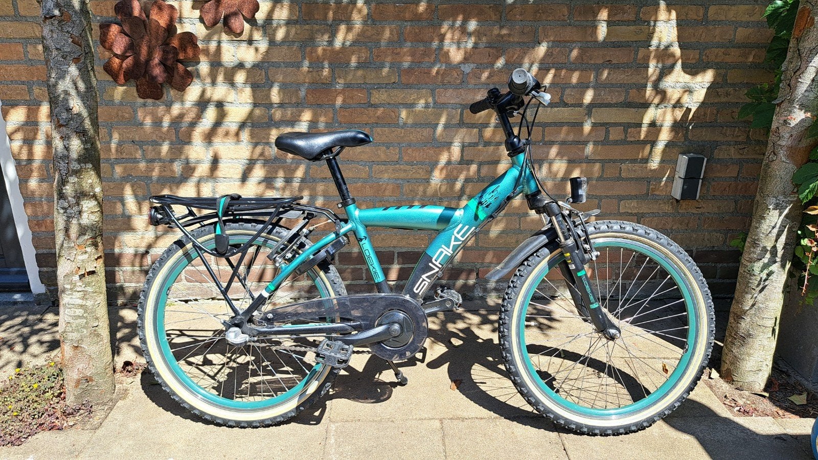 Loekie Snake jongensfiets 22 inch, Fietsen en Brommers, Fietsen | Kinderfietsjes, Ophalen, Gebruikt, Loekie Snake, Terugtraprem