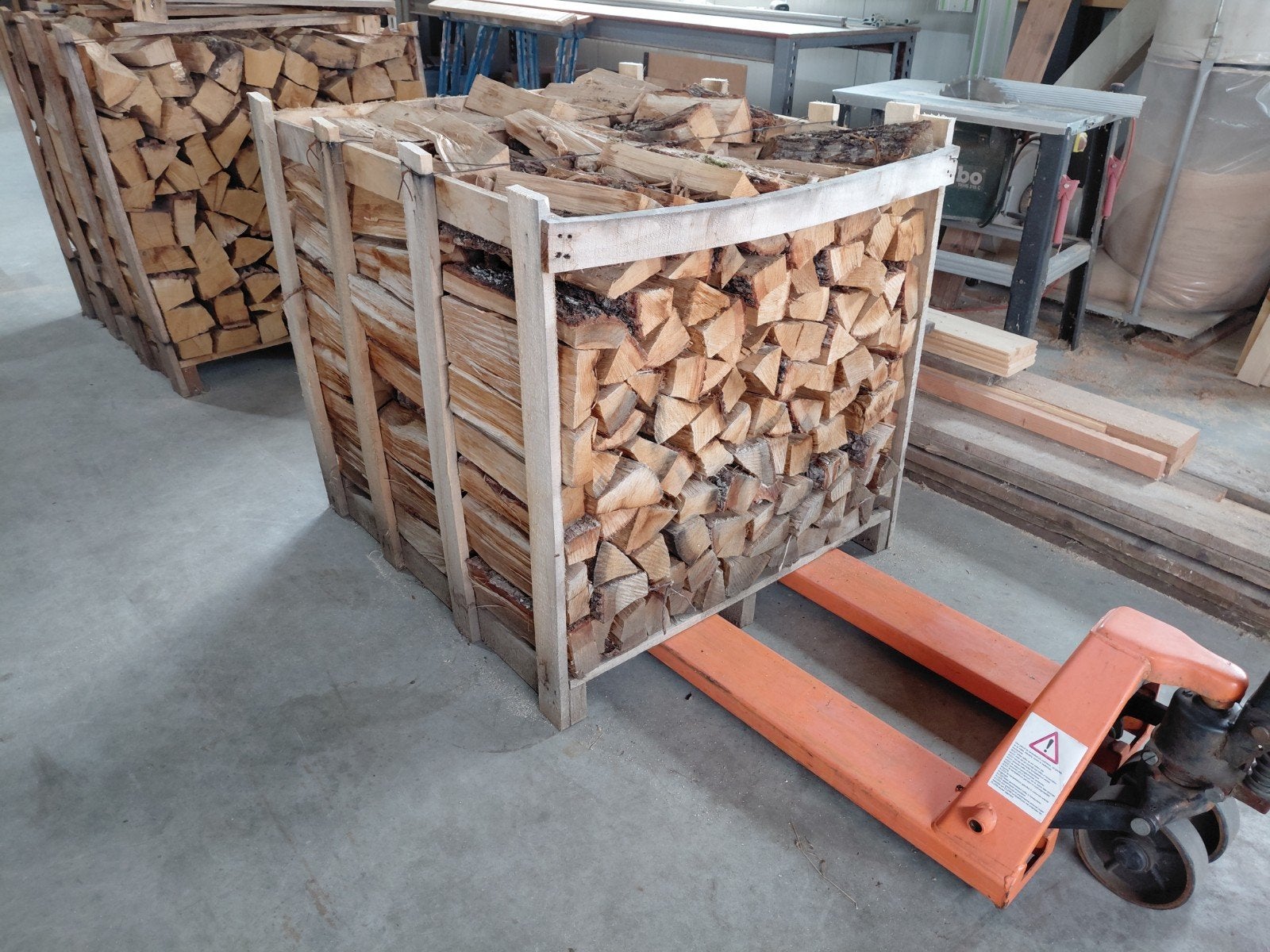 Half krat haardhout., Minder dan 3 m³, Ophalen