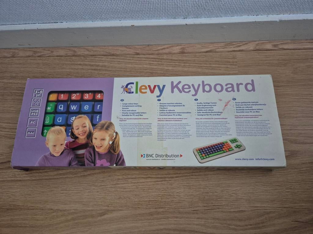Clevy Keyboard - Educatief toetsenbord voor kinderen, Computers en Software, Toetsenborden, Zo goed als nieuw, Overige indelingen