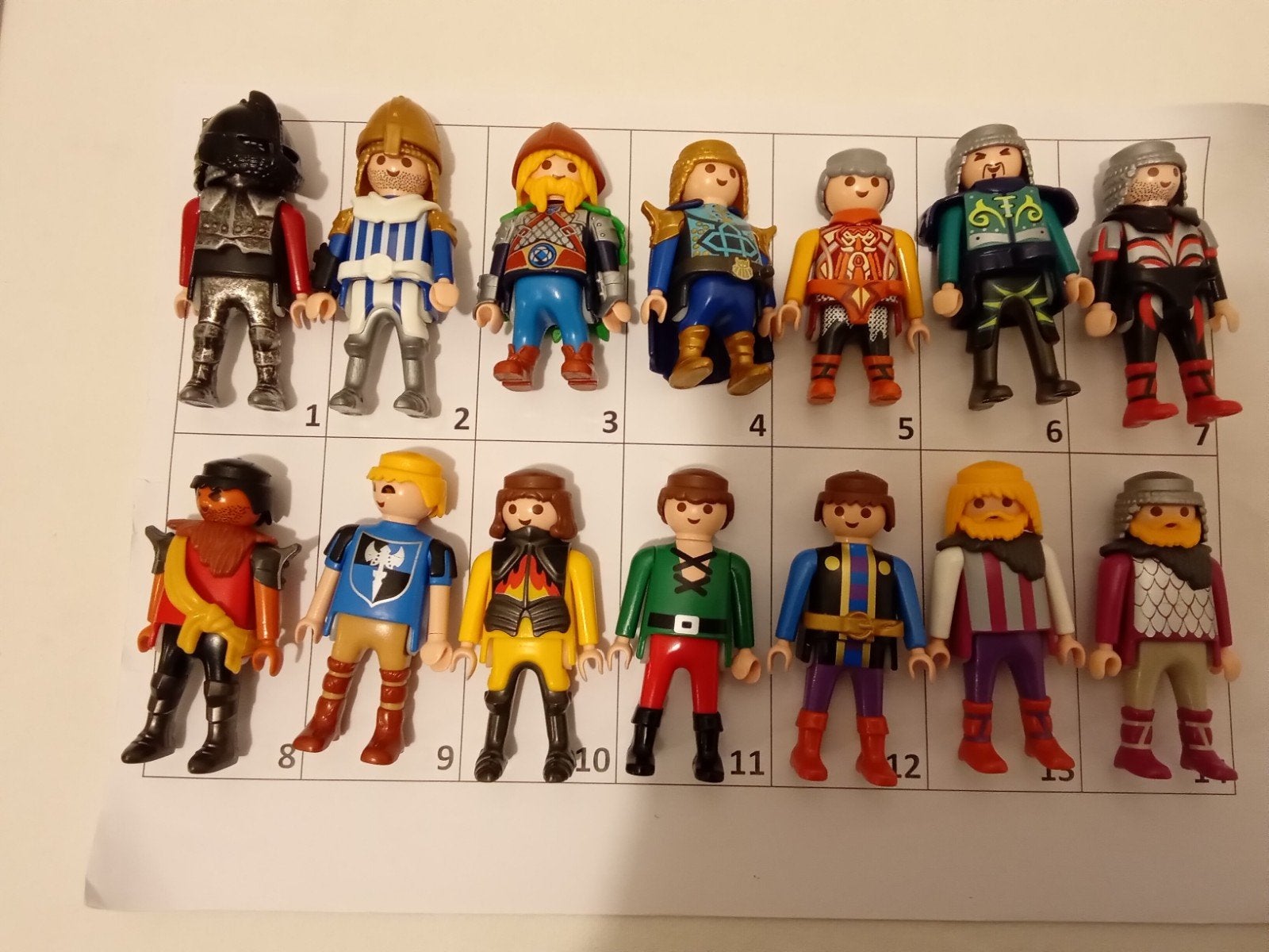 Playmobil onderdelen poppetjes ridders, Ophalen of Verzenden, Gebruikt, Losse onderdelen