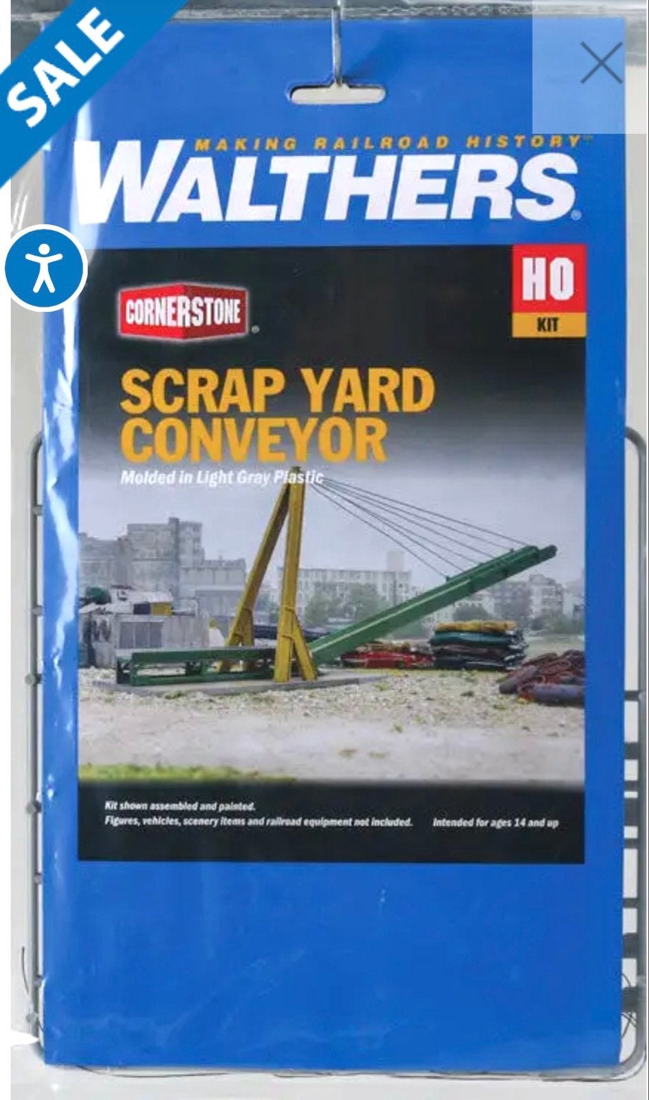 Walthers Cornerstone HO Schrootwerf Transportband Kit, Hobby en Vrije tijd, Modeltreinen | H0, Ophalen of Verzenden, Nieuw, Overige typen