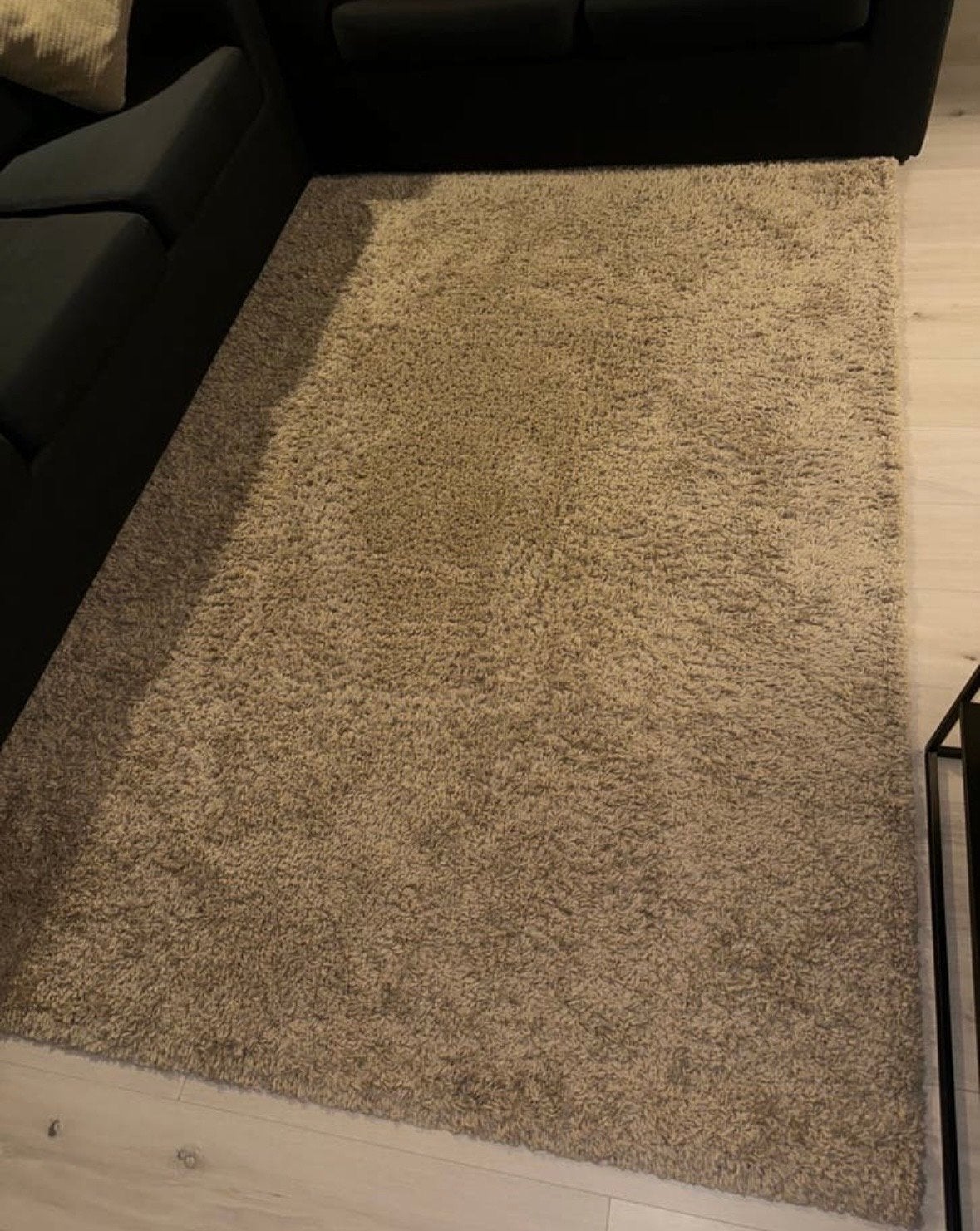 Hoogpolig Shaggy Vloerkleed Trend Effen Beige 160x230 cm, Huis en Inrichting, Ophalen, Beige, 150 tot 200 cm, 200 cm of meer