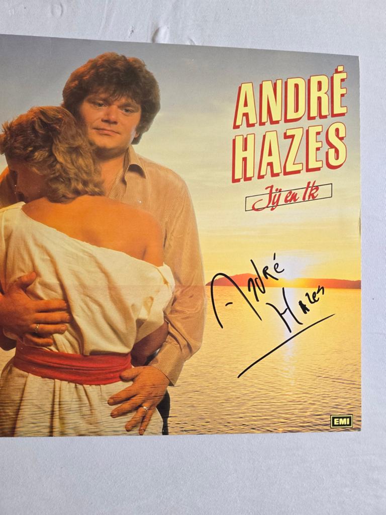 Andre Hazes GESIGNEERD VINYL, Ophalen of Verzenden, Zo goed als nieuw, Overige formaten, Levenslied of Smartlap