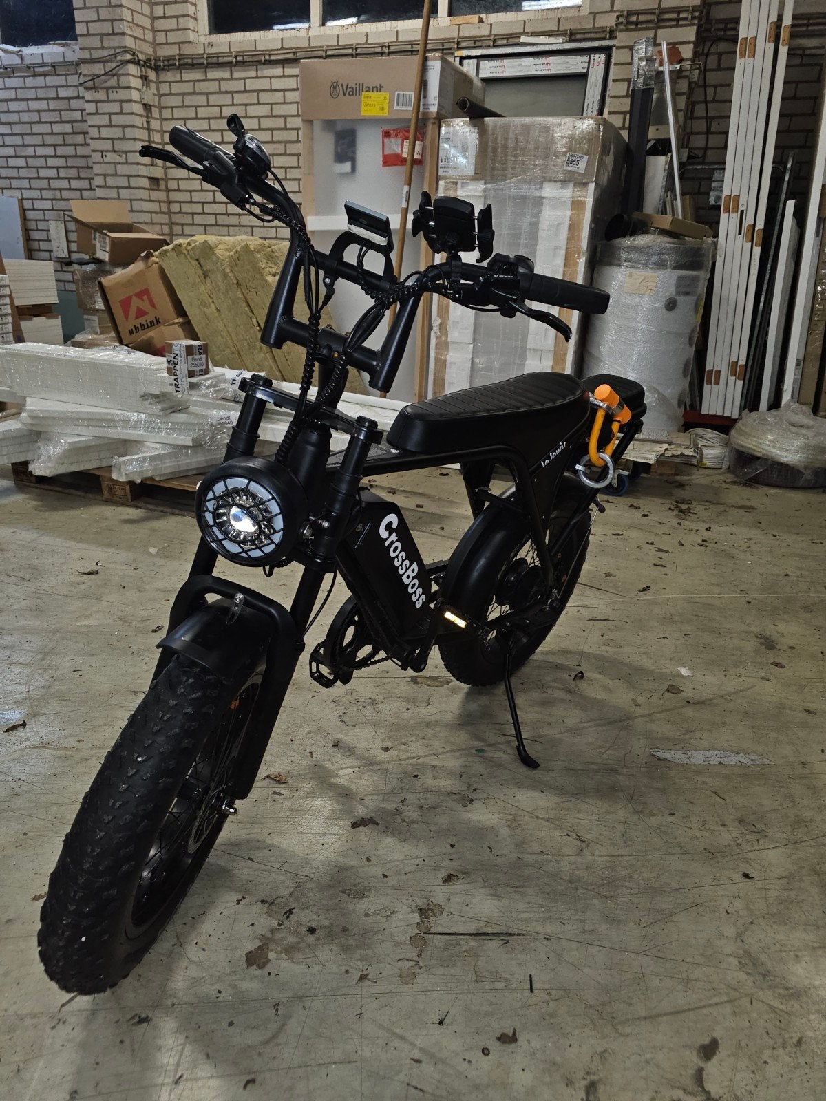 CrossBoss Fatbike E-bike - Zo goed als nieuw, Zo goed als nieuw, 51 tot 55 cm, 50 km per accu of meer, Ophalen