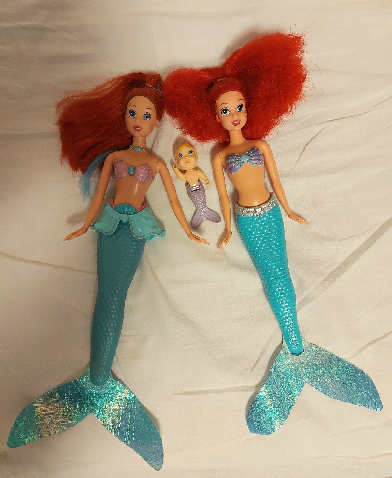 Disney Ariel Zeemeermin Tweeling met Baby - Mattel 2009/2010, Ophalen of Verzenden
