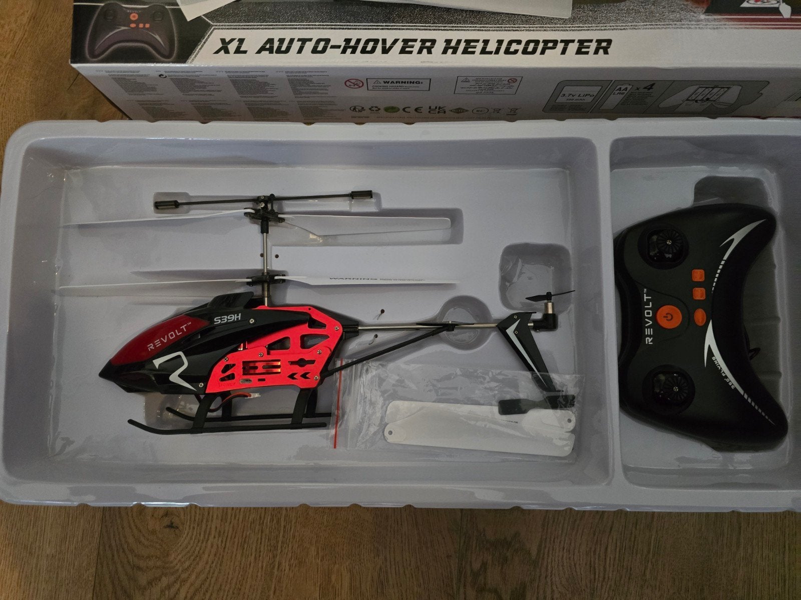 Revolt S39H XL Auto-Hover Helikopter (nieuwstaat), Elektro, RTF (Ready to Fly), Helikopter, Ophalen of Verzenden