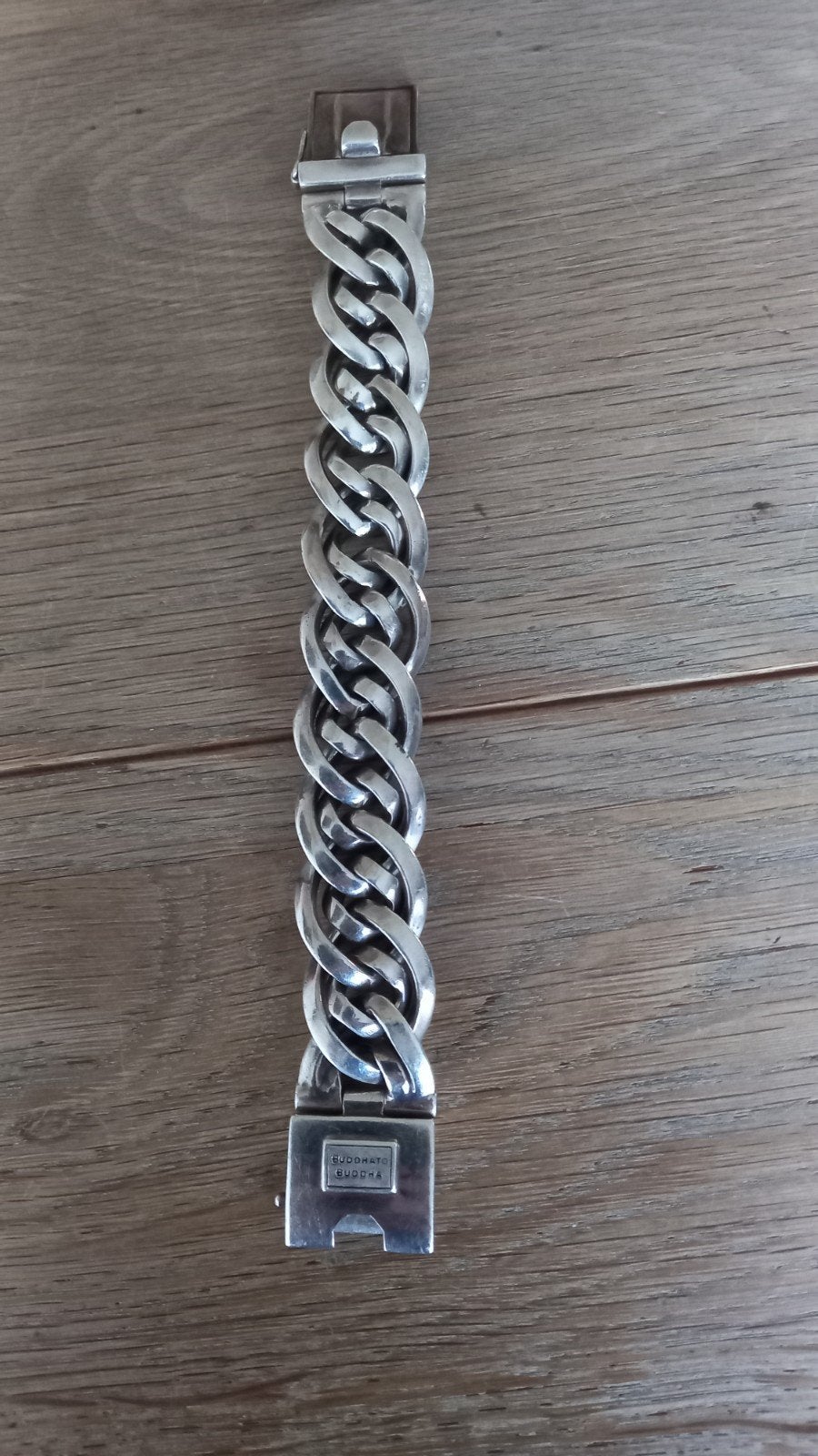 Budda To Buddha (Nathalie) armband 23cm lang, Sieraden, Tassen en Uiterlijk, Ophalen, Gebruikt, Zilver, Zilver