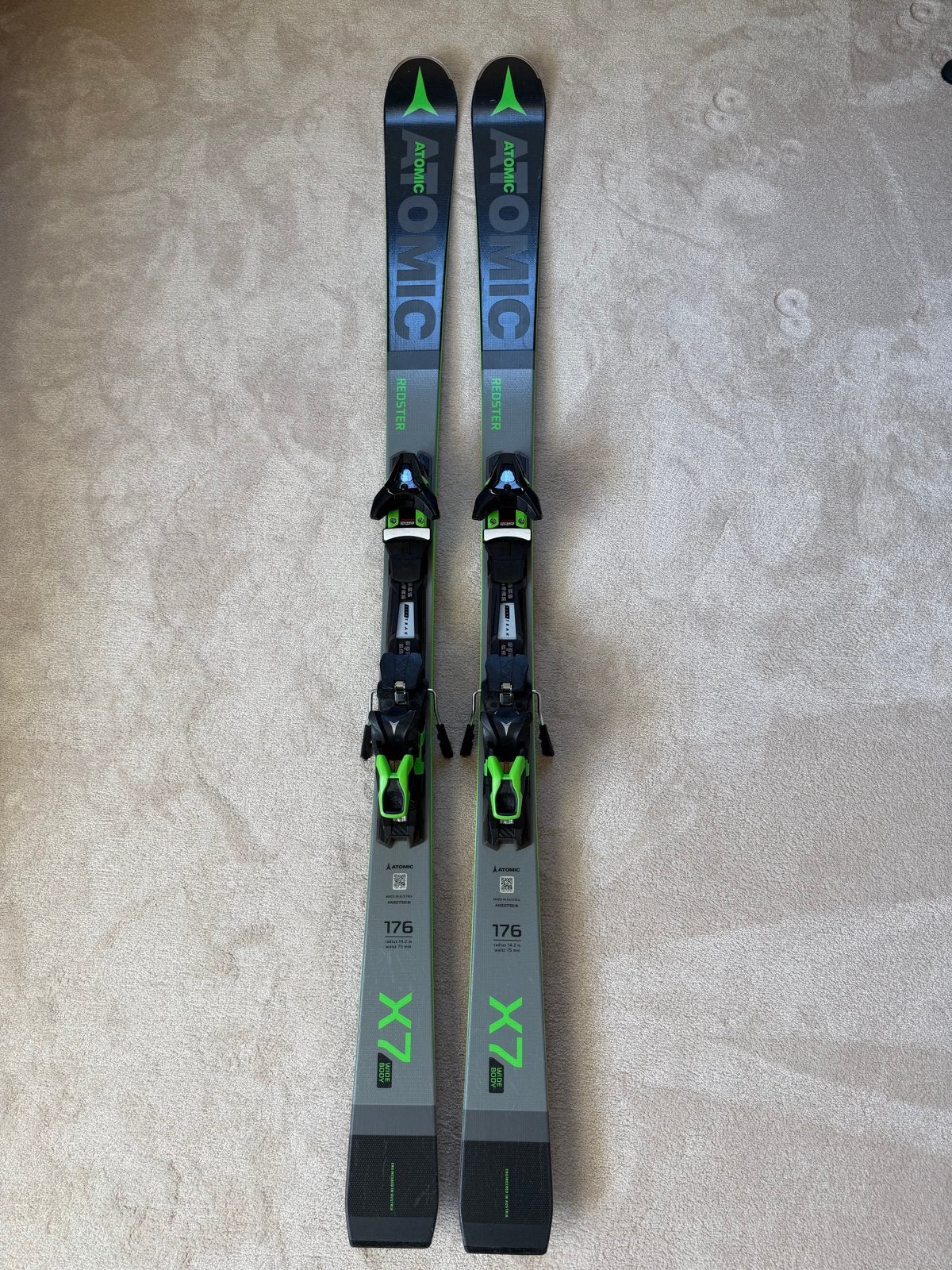 Atomic Redster X7 Ski's 176 cm, 160 tot 180 cm, Ophalen of Verzenden, Zo goed als nieuw, Carve