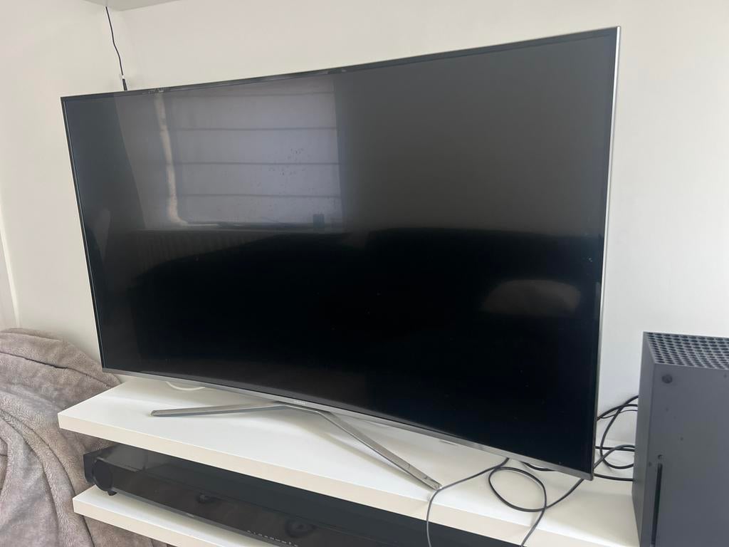 Defecte samsung smart tv curved 55inch, Ophalen, 50 Hz, Zo goed als nieuw, Samsung