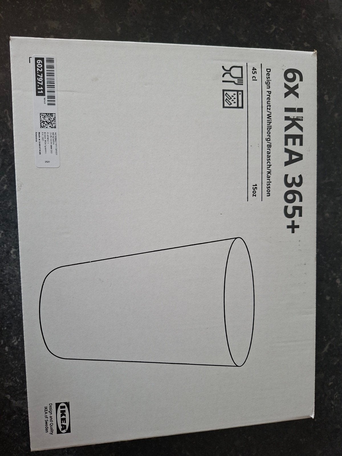 IKEA 365+ Glazen (6 stuks, 45 cl), Ophalen, IKEA, Nieuw, Glas