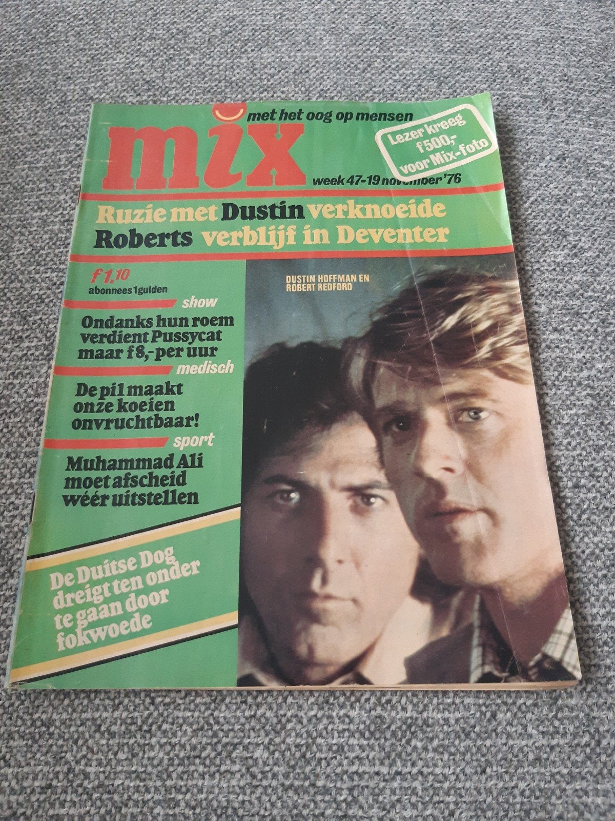 47.Mix 1976. Dustin Hoffman. Robert Redford. Pussycat. Muham, Verzamelen, Verzenden, 1980 tot heden, Tijdschrift