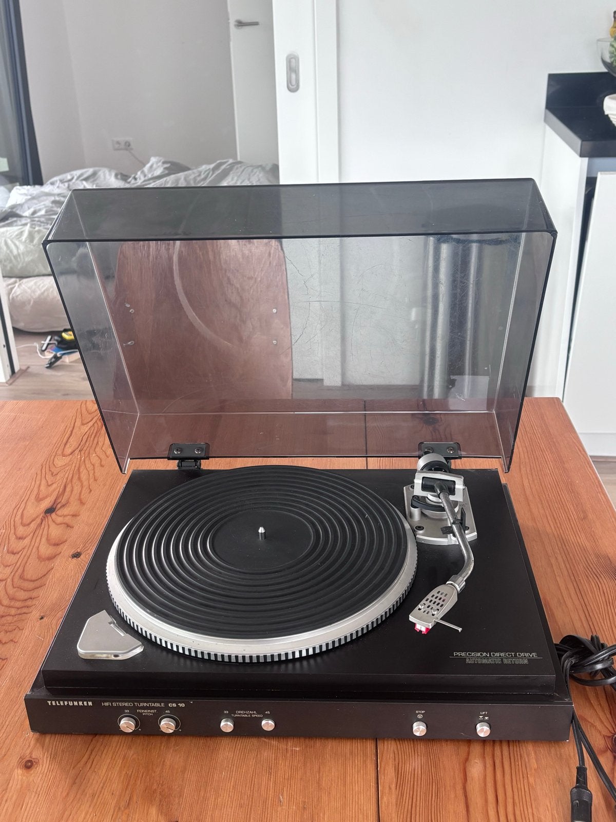 Telefunken CS10 Platenspeler, Overige merken, Gebruikt, Pitch-regelaar, Ophalen of Verzenden