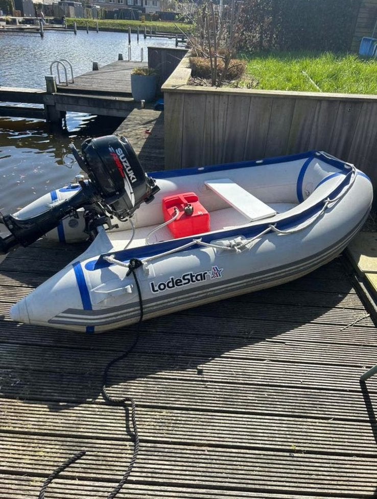 Lodestar 260 en 6 pk suzuki, Watersport en Boten, Ophalen of Verzenden, Zo goed als nieuw, Motor en Techniek, Motorboot