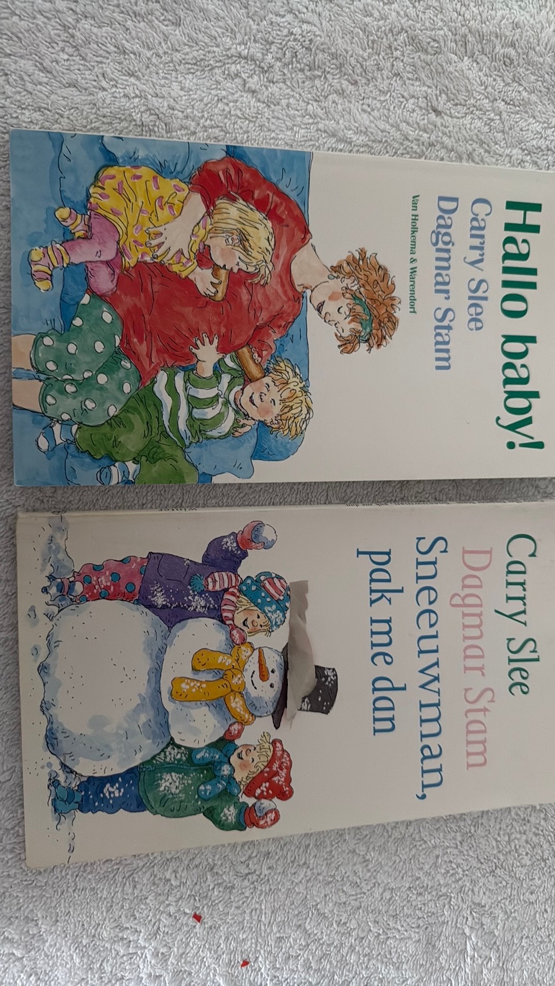 Carry Slee - Hallo baby! En Sneeuwman pak me dan., Ophalen of Verzenden, Zo goed als nieuw, Carry Slee, Non-fictie