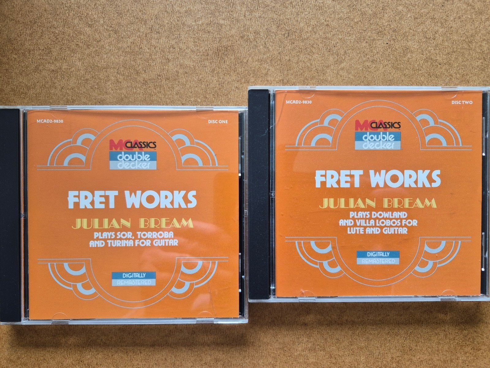 Julian Bream Fret works 2cd, classical guitar, Ophalen of Verzenden, Zo goed als nieuw, Overige typen