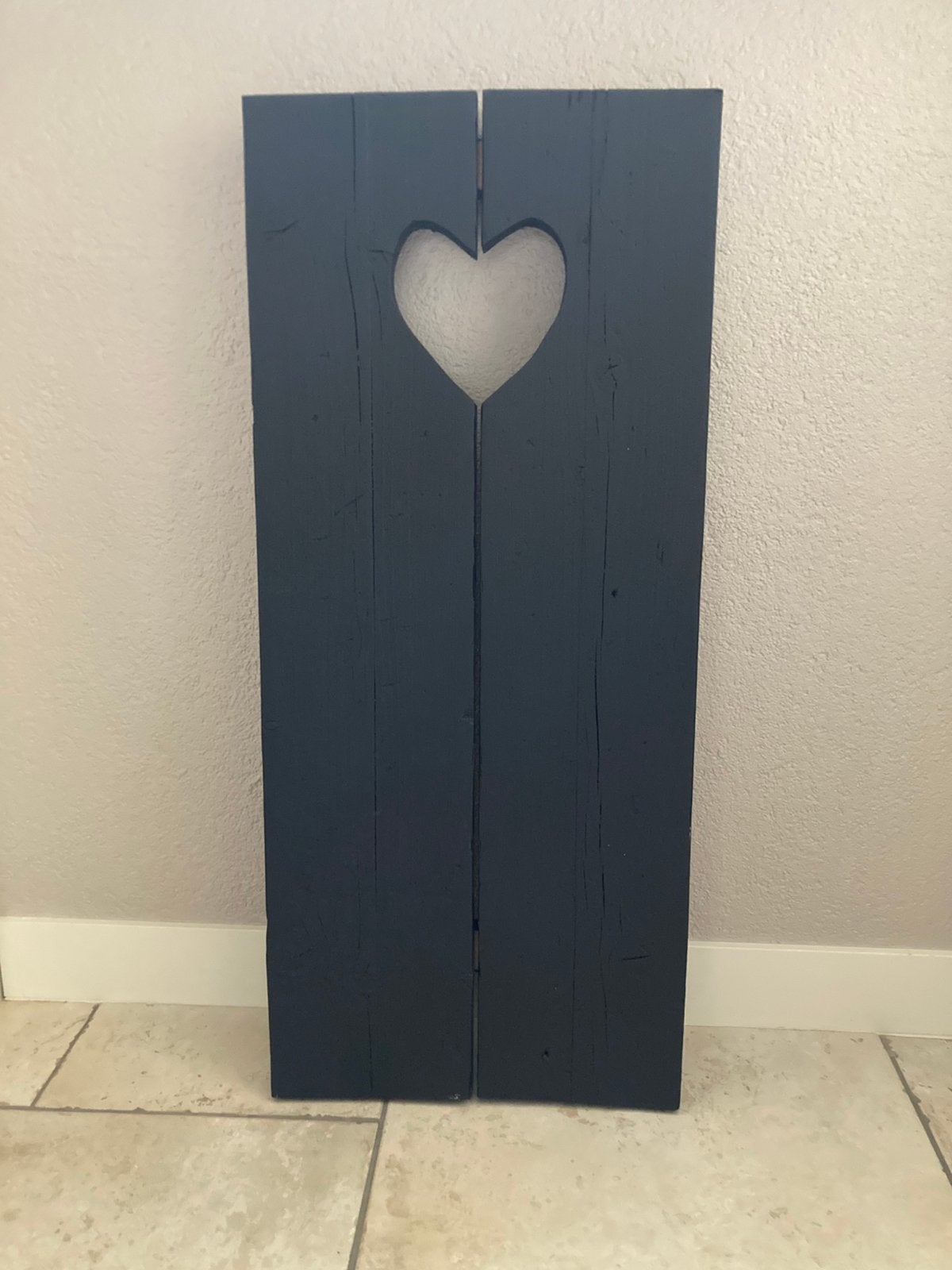 Groot luik met hartje - decoratie, Ophalen, Zo goed als nieuw