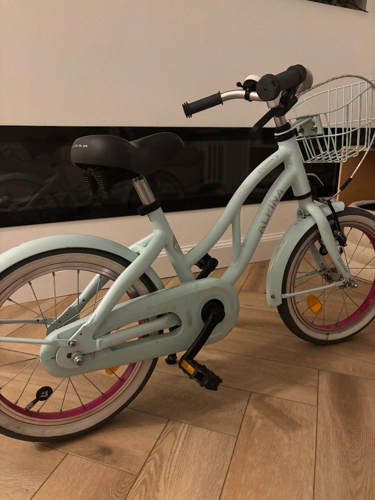 Meisjes fiets 16 inch Alpina, Ophalen, Terugtraprem, Gebruikt, Alpina